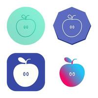 icono de vector de manzanas