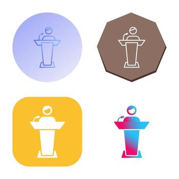 icono de vector de candidato elegido