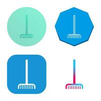 Fork picking Leaves Vector Icon