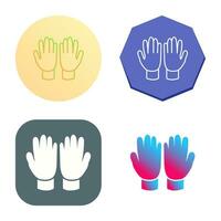 icono de vector de guantes de jardinería