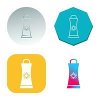 Sunblock Cream Vector Icon
