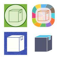 icono de vector de caja