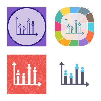 Candidate Graph Vector Icon