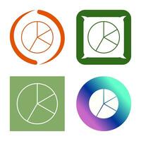 icono de vector de gráfico circular