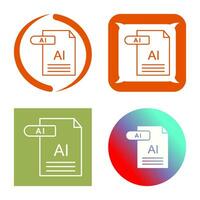 icono de vector de ai