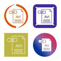 AVI Vector Icon