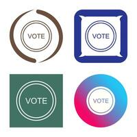 icono de vector de enlace de voto