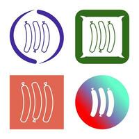 Hot Sausage Vector Icon