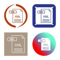 icono de vector xml