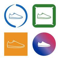 icono de vector de zapatos casuales