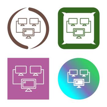 Connected Systems Vector Icon