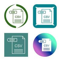 CSV Vector Icon