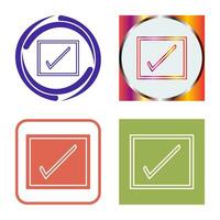 Checkbox Vector Icon