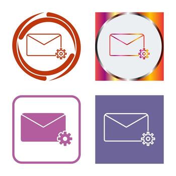 Message Settings Vector Icon