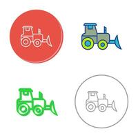 Industrial Tractor Vector Icon