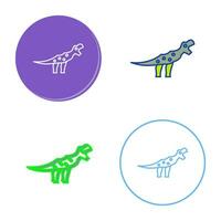 icono de vector de dinosaurio