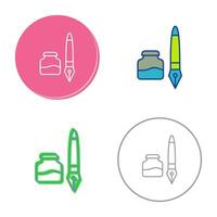 Ink and Pen Vector Icon