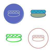 Hot Dog Vector Icon