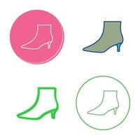 botas con tacones vector icono