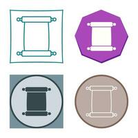 Scroll of Paper Vector Icon