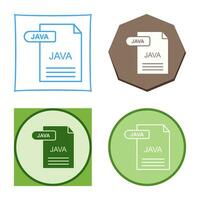 icono de vector de java