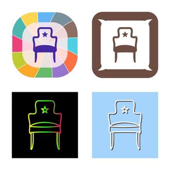 icono de vector de asiento