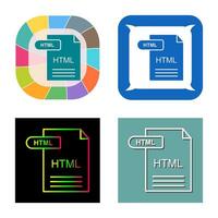 icono de vector html