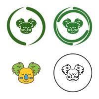 icono de vector de koala