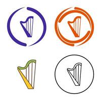 Harp Vector Icon