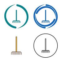 Fork picking Leaves Vector Icon