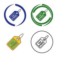 Tax Free Vector Icon