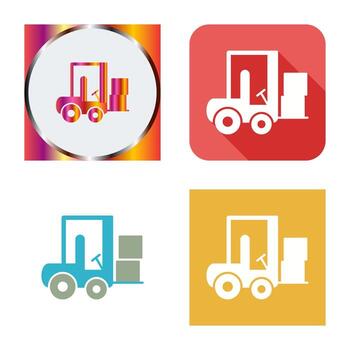 Forklifter Vector Icon