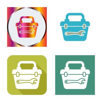 icono de vector de caja de herramientas