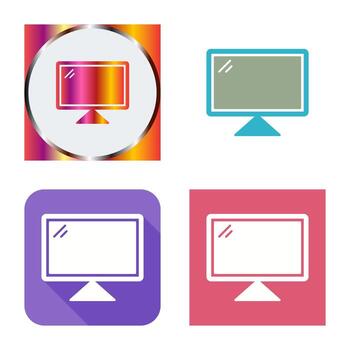 icono de vector de computadora
