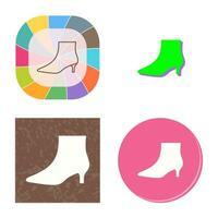 botas con tacones vector icono