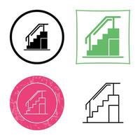 icono de vector de escaleras