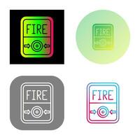 Fire Button Vector Icon