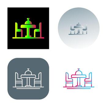 Dinning Table Vector Icon