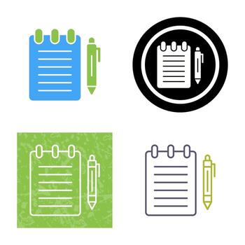 Notepad Vector Icon