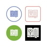 Open Book Vector Icon