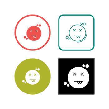 icono de vector muerto