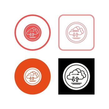 Cloud Data Vector Icon