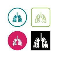 icono de vector de pulmones