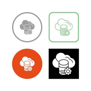 Cloud Data Vector Icon