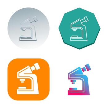 icono de vector de microscopio