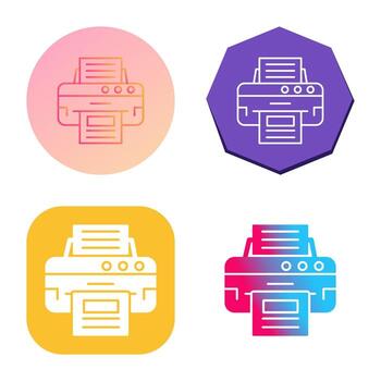 icono de vector de impresora