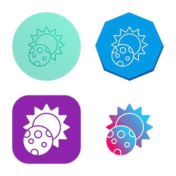 icono de vector de eclipse