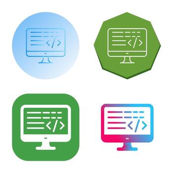 icono de vector de codificación