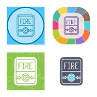 Fire Button Vector Icon