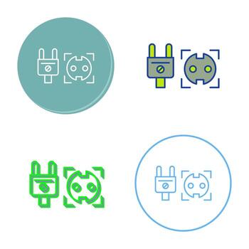 icono de vector de enchufe